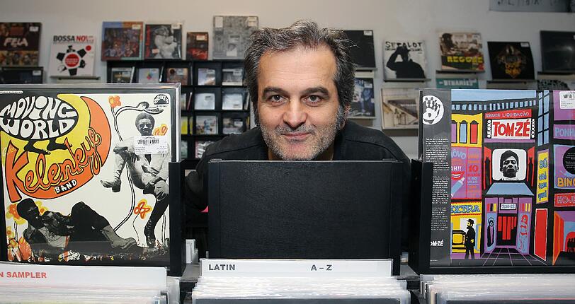 Ein Laden von Liebhabern für Liebhaber: Christos Davidopoulos im &bdquo;Optimal Records&ldquo;.