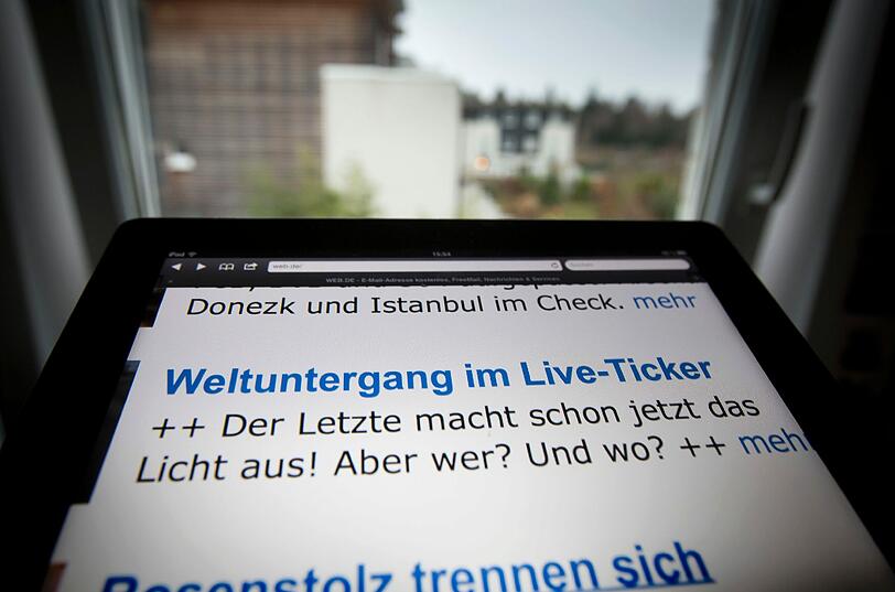 Auch in Deutschland war der Weltuntergang ein großes Thema.