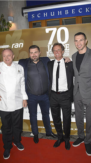 Alfons Schuhbeck, Alexander Petkovic, Thomas Puetz und Wladimir Klitschko.
