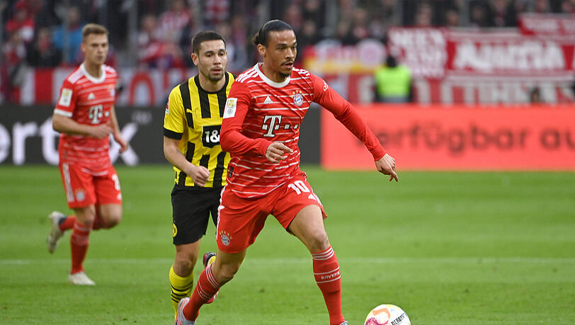 Leroy Sané überzeugt gegen Borussia Dortmund.