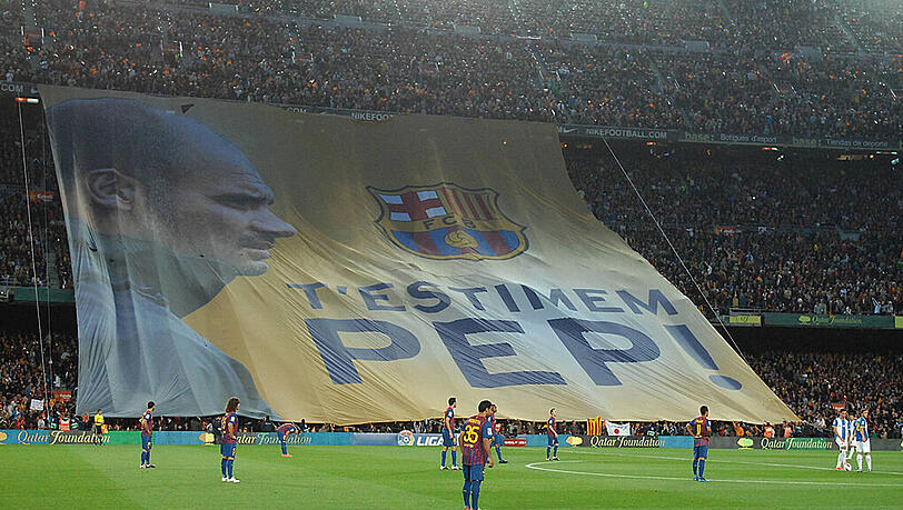 Emotionale Reise zurück nach Barcelona: 2012 verabschieden sich die Fans von ihrem Trainer. Emotionale Reise zurück nach Barcelona: 2012 verabschieden sich die Fans von ihrem Trainer.