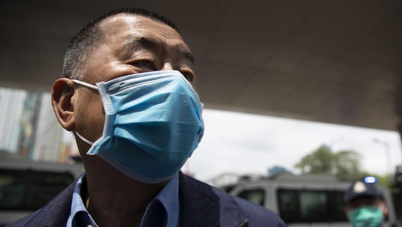 Jimmy Lai werden geheime Absprachen mit Kräften im Ausland und andere Verstöße vorgeworfen. Jimmy Lai werden geheime Absprachen mit Kräften im Ausland und andere Verstöße vorgeworfen.