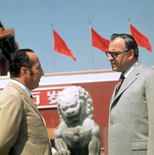 1974 besuchte Helmut Kohl China - Scholl-Latour war dabei.