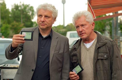 Die Kommissare Leitmayr & Batic (Udo Wachtveitl und Miroslav Nemec)im Tatort "Allmächtig"