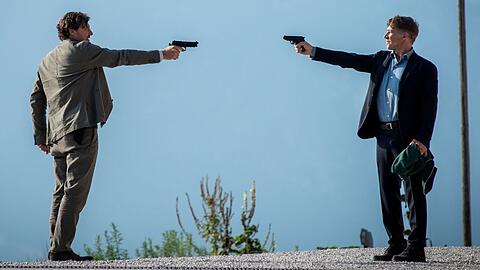 "Der Gejagte - Im Netz der Camorra": Adrin Erlacher (Harald Windisch, l.) und Matteo DeCanin (Tobias Moretti) haben noch eine Rechnung offen.