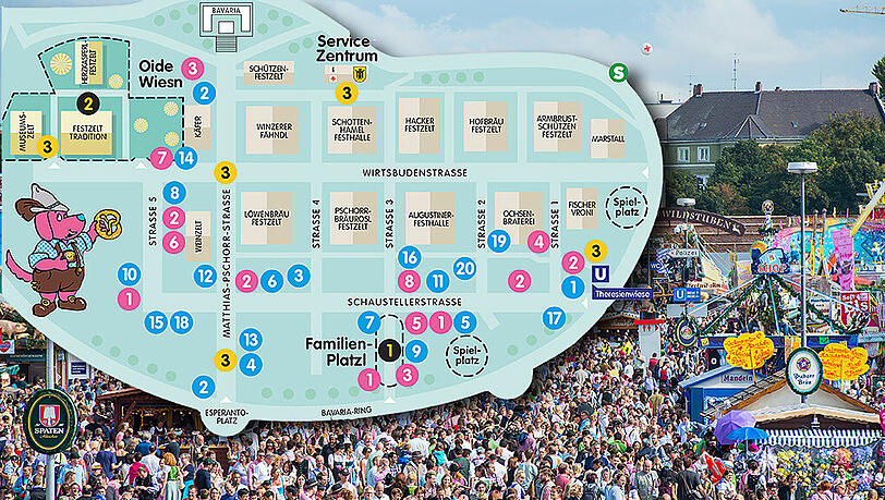 Dienstag ist Familientag: Hier noch mal ein Überblick über die für Kinder am besten geeigneten Fahrgeschäfte und alle anderen für Familien wichtigen Wiesn-Einrichtungen. Dienstag ist Familientag: Hier noch mal ein Überblick über die für Kinder am besten geeigneten Fahrgeschäfte und alle anderen für Familien wichtigen Wiesn-Einrichtungen.