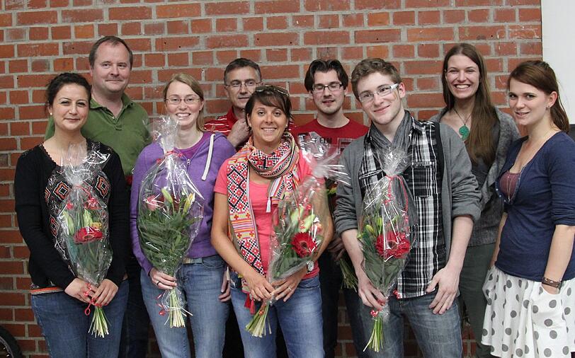 Der Vorstand (v. l.): Elif Demir, Tom Rausch, Anna Eder, Hans Radspieler, Stephanie Lux, Julian Schulz, Benjamin Lipinski, Marina Lessig und Laura Pulz.