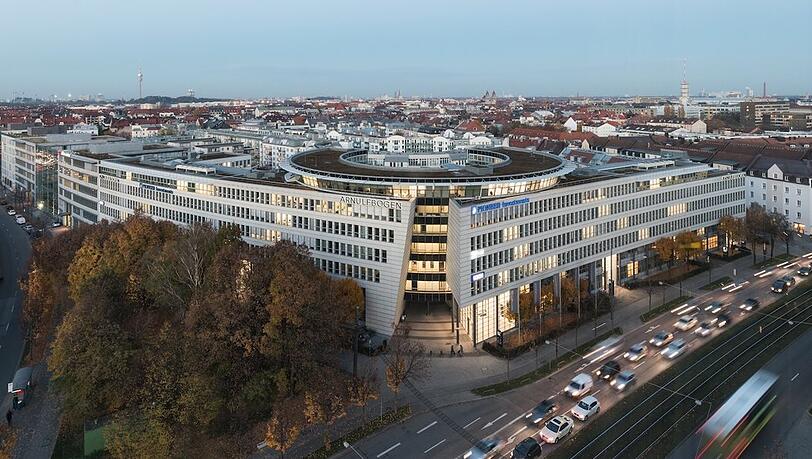 Die Versorgungskammer Bayern zieht in dieses Gebäude am Arnulfbogen. Die Versorgungskammer Bayern zieht in dieses Gebäude am Arnulfbogen.