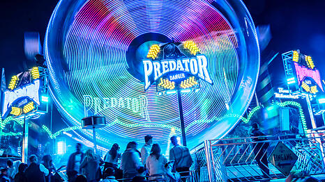 W&auml;hrend sich die Predator-Plattform nach links dreht, dreht sich die Gondel selbst in die entgegengesetzte Richtung nach rechts. (Archivbild)
