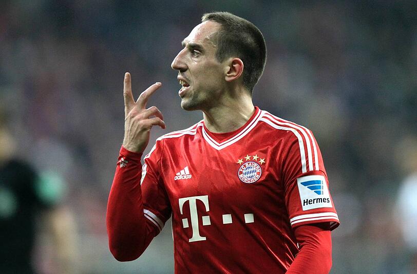 Franck Ribéry vom FC Bayern München hofft auf den Titel Weltfußballer des Jahres 2013.
