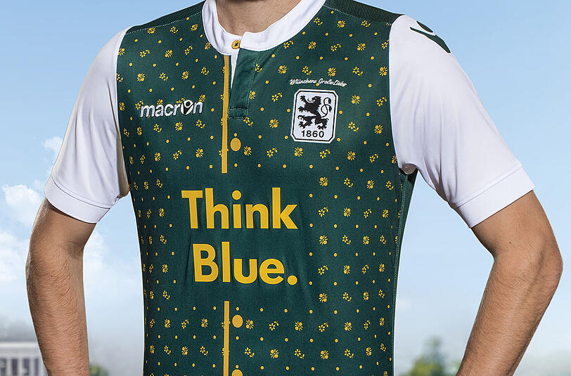 So sieht das Löwentrikot für die Wiesnzeit 2015 aus - gründ und goldig wird es werden.