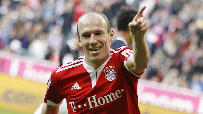 Arjen Robben: 2009/10 16 Tore,  2014/15 17 Tore.