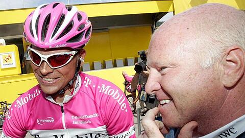 Jan Ullrich (l) war früher der Schützling von Rudy Pevenage.