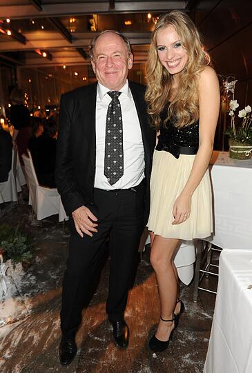 Helmut Baurecht (Inhaber und Geschaeftsfuehrer der ARTDECO Cosmetic Group), Jana Beller (Model, ist das neue Testimonial fuer Misslyn)
