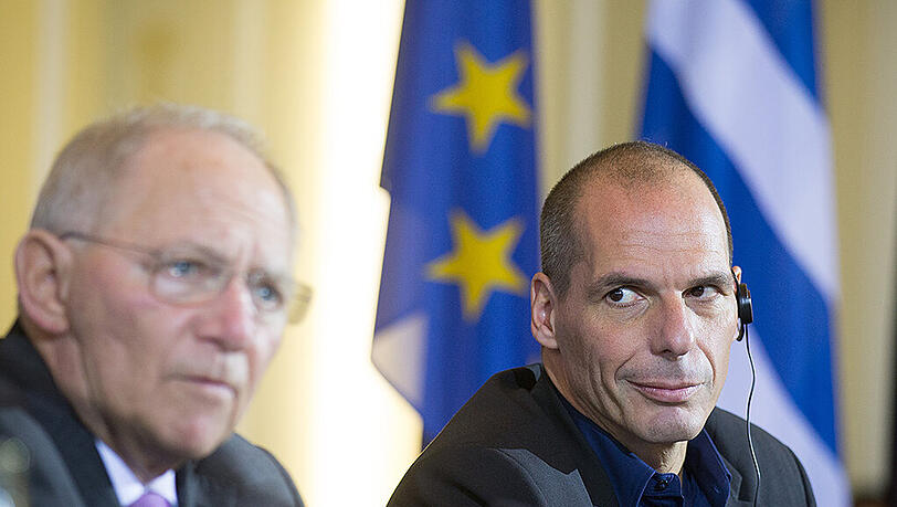 Ziemlich beste Feinde: Deutschlands Finanzminister Wolfgang Schäuble (l) und sein griechischer Kollege Yanis Varoufakis. Ziemlich beste Feinde: Deutschlands Finanzminister Wolfgang Schäuble (l) und sein griechischer Kollege Yanis Varoufakis.