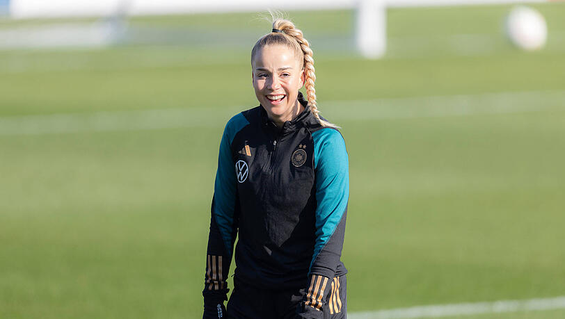 Wird die DFB-Elf bei der EM im Sommer als Kapitänin aufs Feld führen: Giulia Gwinn.