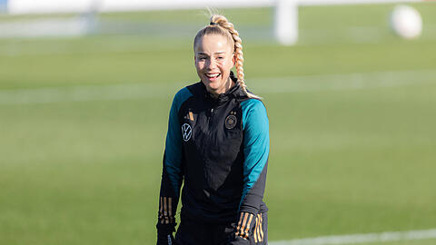 Wird die DFB-Elf bei der EM im Sommer als Kapitänin aufs Feld führen: Giulia Gwinn.