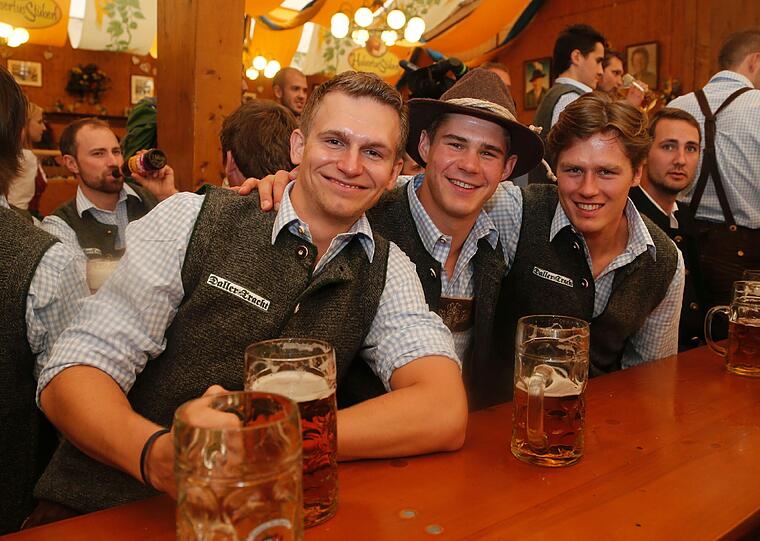 Sichtlich gut gelaunt: Christian Wichert, Martin Buchwieser und Felix Petermann, alle drei ...