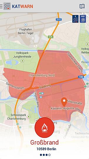 Für alle, die auf Nummer sicher gehen wollen: Katwarn informiert bei Bränden, Unwettern und anderen Katastrophen in der Umgebung.