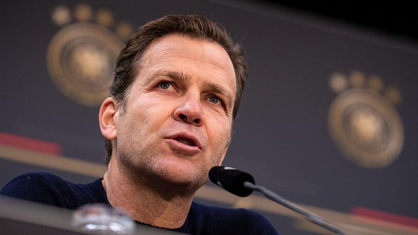 DFB-Direktor Oliver Bierhoff freut sich über die vielen Nationalspieler beim FC Bayern.