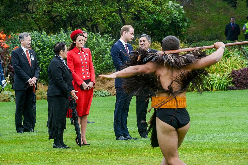 Mehr Bilder vom Staatsempfang in Neuseeland.