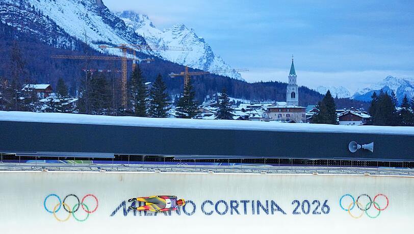 Julia Taubitz startete gut ins Olympia-Rennen. Nach Lauf eins ist sie auf Rang zwei.