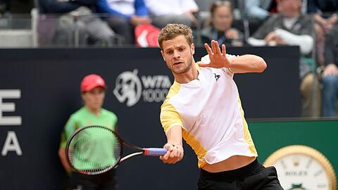 Für den deutschen Tennisprofi Yannick Hanfmann war in Rom erst im Viertelfinale Schluss.