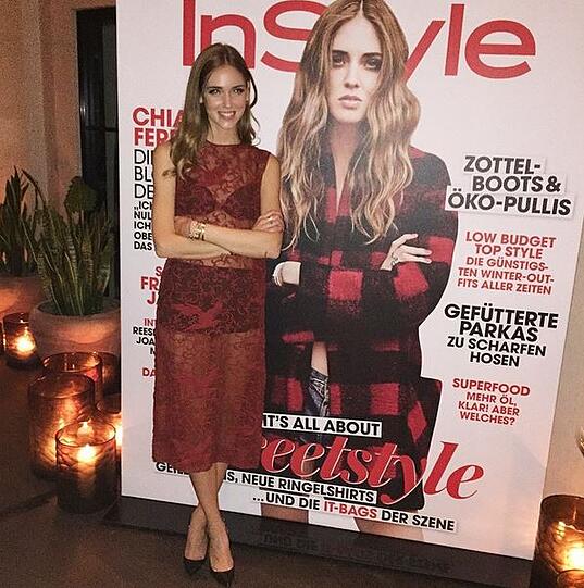 Stolz wie Oscar: Die italienische Bloggerin Chiara Ferragni ("The Blonde Salad") vor ihrem "Instyle"-Cover