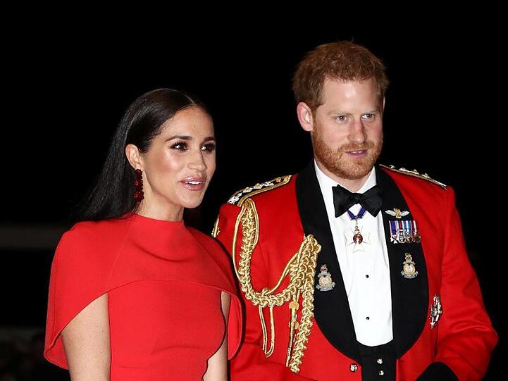 Harry und Meghan in der Royal Albert Hall.