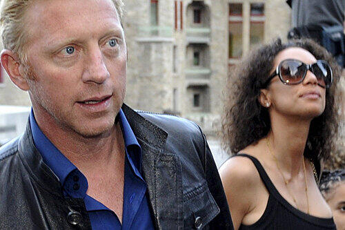 Endlich vereint: Boris Becker und Lilly