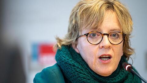 Natascha Kohnen (SPD) nimmt an einer Pressekonferenz teil. Foto: Lino Mirgeler/dpa/Archivbild