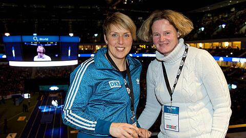 Christina Obergföll (l.) und  Tanja Damaske.