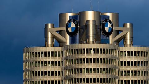 Der BMW-Sitz in München.