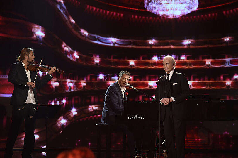David Garrett, Udo Jürgens und Jose Carreras