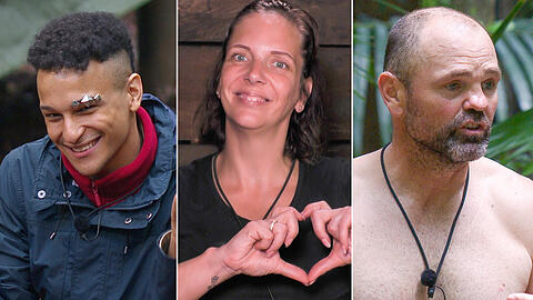 Prince Damien, Danni Büchner und Sven Ottke schaffen es ins Finale des Dschungelcamps 2020.