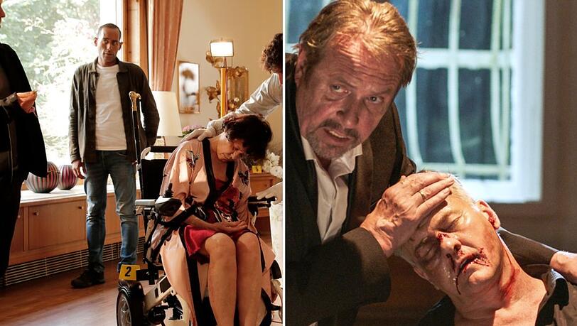 "Watzmann ermittelt" erst am Vorabend in "Bettys Erbe" (l.), dann zur Primetime in "Die Tr&auml;nen der Madonna" (r.).