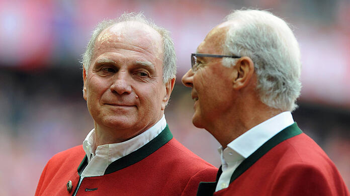 Langjährige Weggefährten und Freunde: Zusammen prägten Uli Hoeneß (l.) und Franz Beckenbauer über Jahrzehnte hinweg.