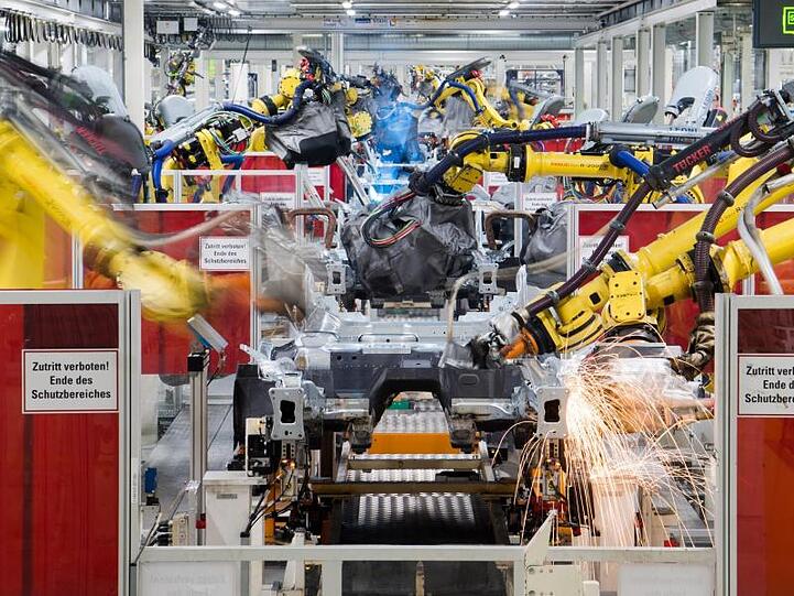 Auto-Produktion bei Volkswagen.