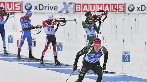 Benedikt Doll geht heute in Oberhof mit der Biathlon-Staffel der Männer an den Start.