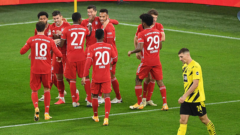 Der FC Bayern gewinnt das Spitzenspiel gegen Dortmund mit 3:2.