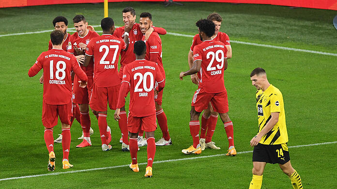 Der FC Bayern gewinnt das Spitzenspiel gegen Dortmund mit 3:2.