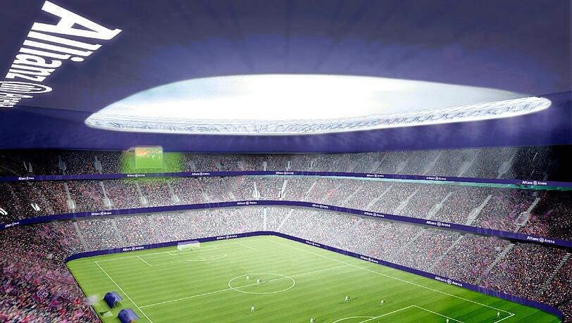 Auch zur Allianz Arena führt der Radl-Ausflug. Auch zur Allianz Arena führt der Radl-Ausflug.