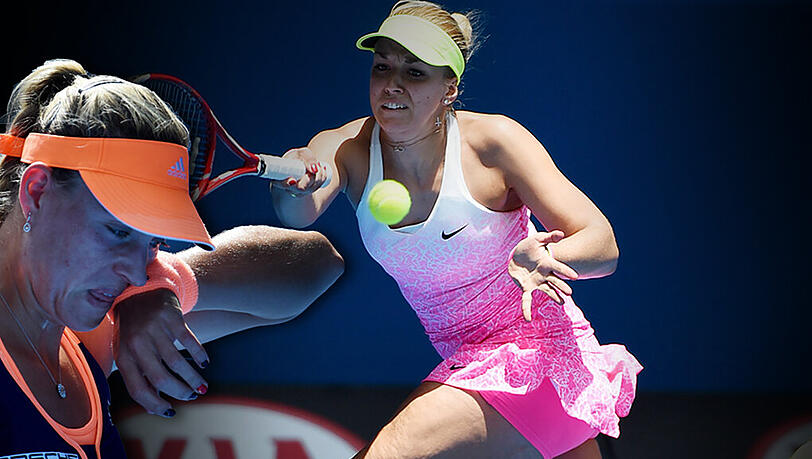 Der schlechte Start ins Jahr zieht sich weiter: Auch bei den Australian Open gab's für die besten deutschen Tennisspielerinnen Kerber (l) und Lisicki nichts zu holen. Der schlechte Start ins Jahr zieht sich weiter: Auch bei den Australian Open gab's für die besten deutschen Tennisspielerinnen Kerber (l) und Lisicki nichts zu holen.