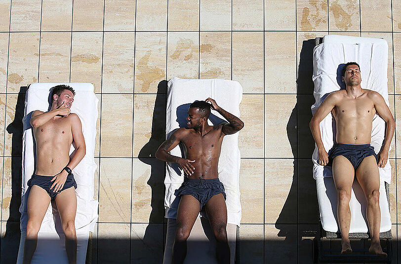 Ilie Sanchez, Victor Andrade und Karim Matmour (von links).
