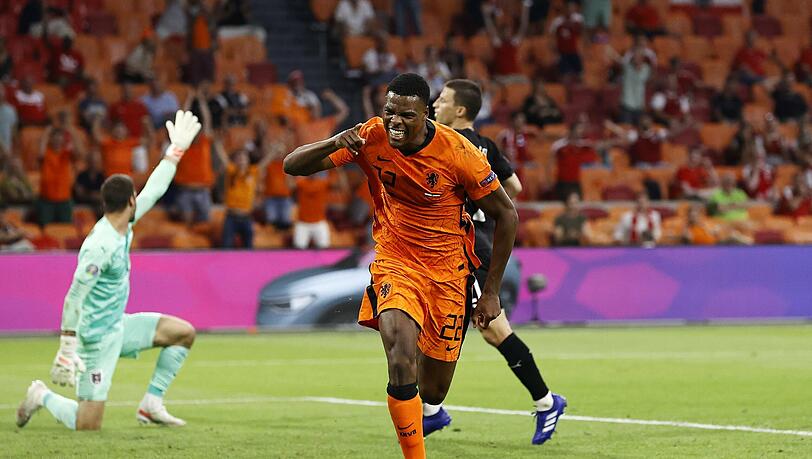 Erzielte bereits zwei Tore bei der EM: Denzel Dumfries.