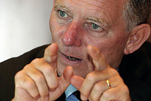 Herr der (roten) Zahlen: Finanzminister Wolfgang Schäuble