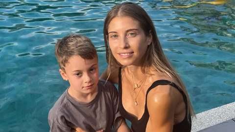 Cathy Hummels mit Sohn Ludwig