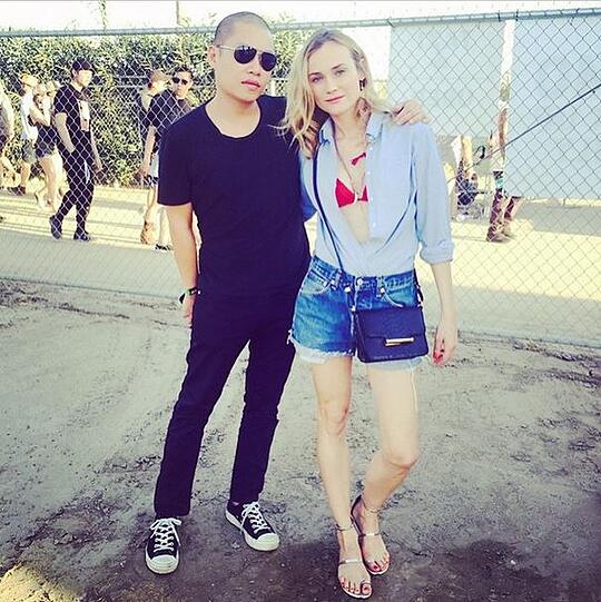 Diane Kruger mit Designer Jason Wu