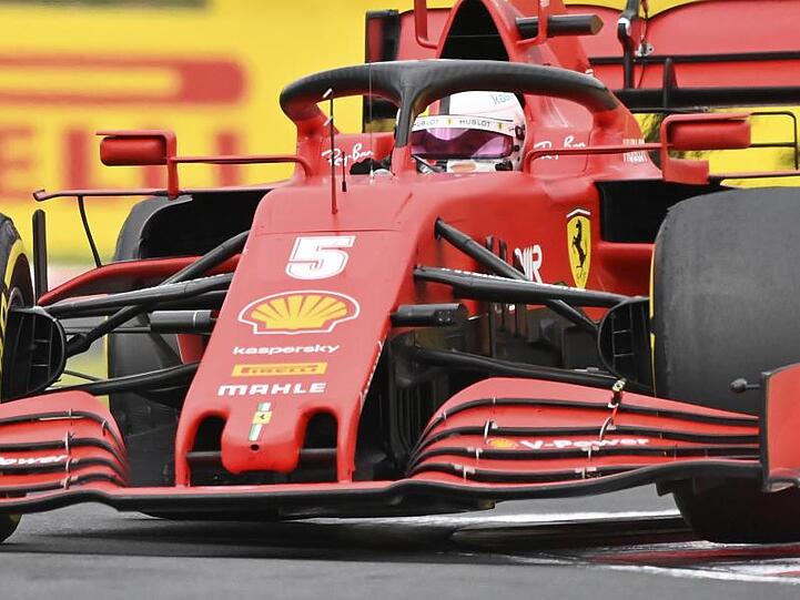 Sebastian Vettel kam nur als Sechster ins Ziel.