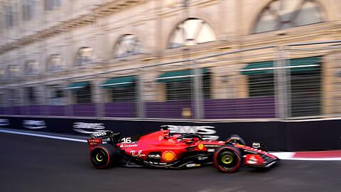 Sicherte sich in Baku die Pole Position: Charles Leclerc.
